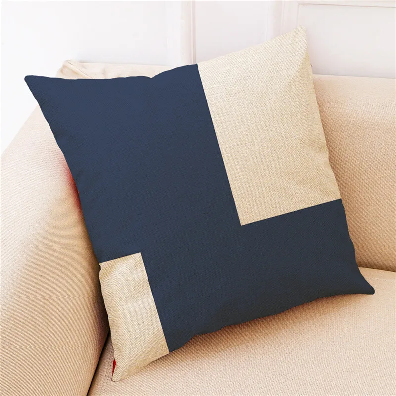 Набор декоративных подушек с геометрическим принтом, чехол для подушки, квадратная наволочка 45 см* 45 см, наволочка из полиэстера, 1 шт