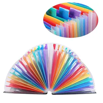 

24 Pockets Expanding File Folder Large Space Design A4 Filing Folders Box File Business Home Office Document Accordion File St