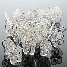 20 шт модные U палочки для волос цветок шпильки для волос для вечеринок