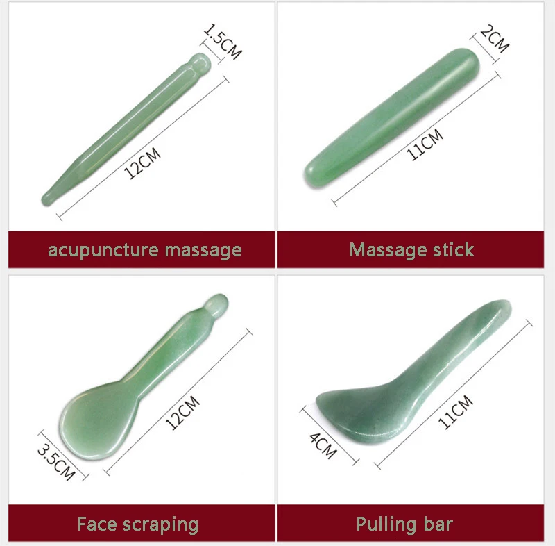 Натуральный нефритовый Скрап для похудения Массажер акупунктурный спа-процедура гуаша массаж кожи лица роликовый массажер