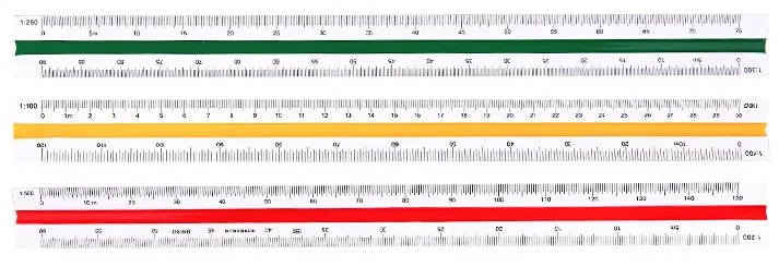 Новый Лидер продаж Пластик Триангула масштабной линейки (1:100 _ 1:500) 30 см дизайнеры офисные achitect школьников чертежей DM005