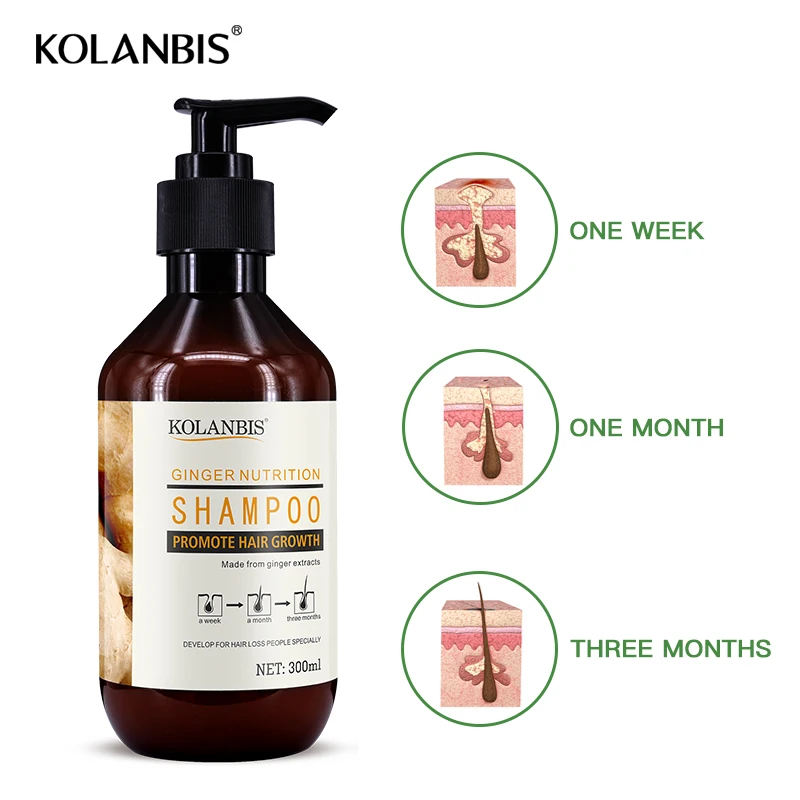 Skup Pielęgnacja włosów organiczne rośliny ziołowe naturalny imbir szampon do wzrostu włosów przeciwłupieżowy utrata włosów oczyszczający olej mężczyźni tłusta pielęgnacja włosów