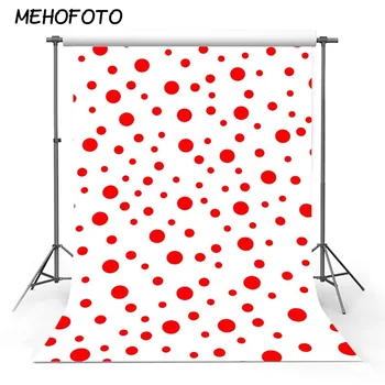 

MEHOFOTO Red Wave Point Backdrop for Photography Children Pattern Photo Backgrounds for Pictures Photo Booth