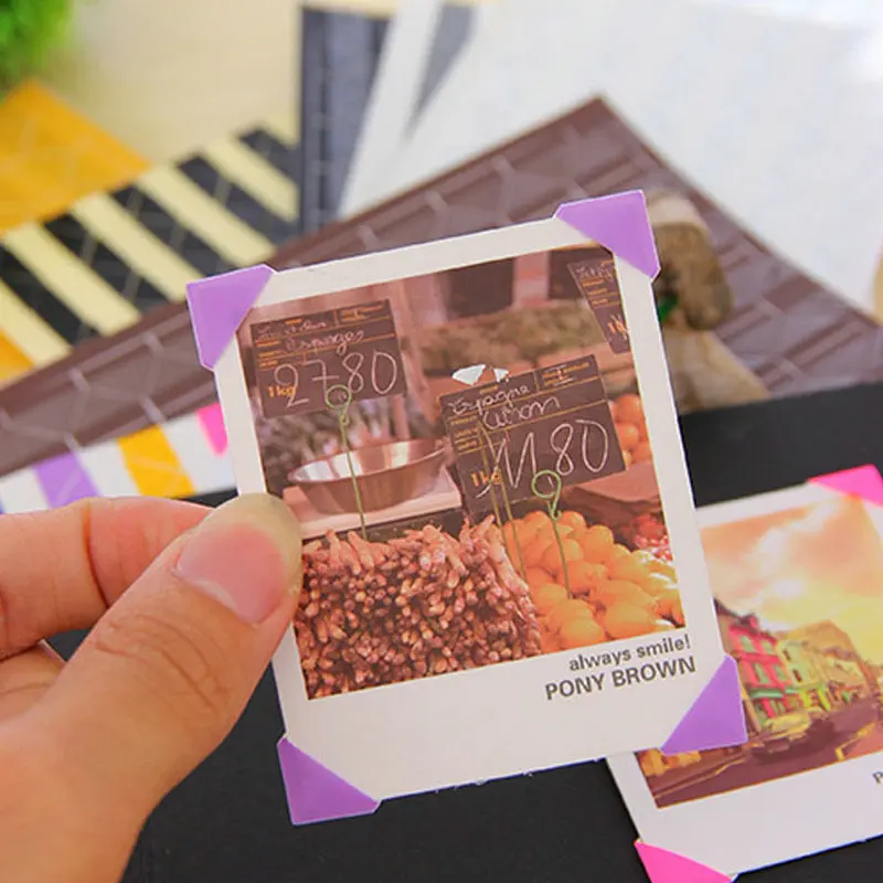 

102 in1 Photo Album Frame Corners Scrapbooking Album Adhesive Stickers Protector 2Pcs