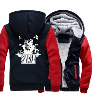 

Hoodies Men 2019 Winter Warm Fleece Sweatshirt Print DragonBall Z Japan Anime Dragon Ball Streetwear Harajuku Hoody For Male Hot