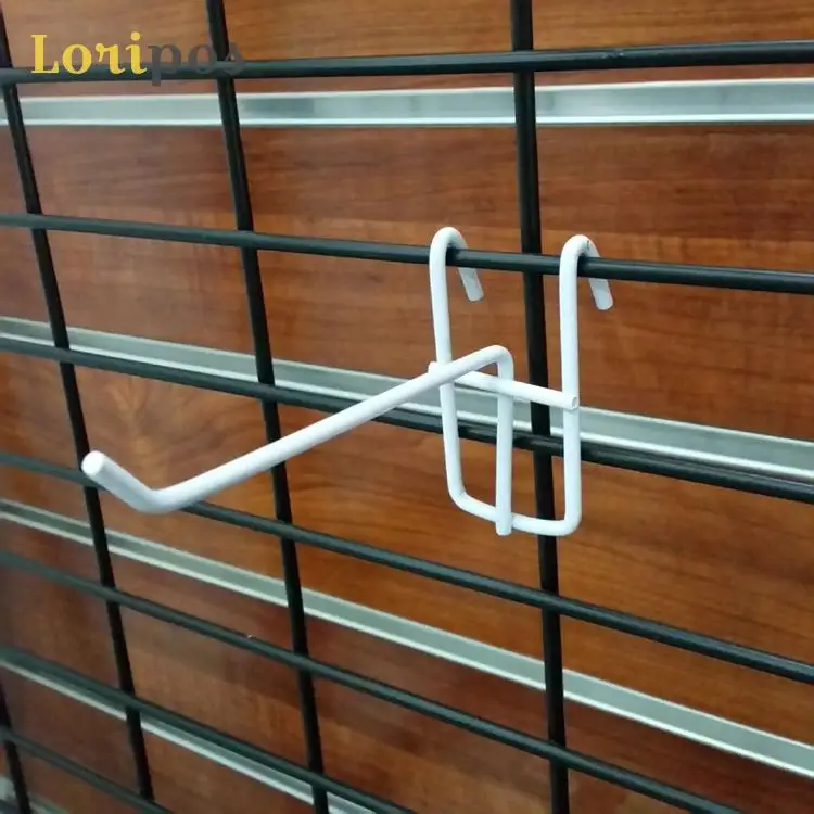 

12cm Mesh Shelf Bracket White Gridwall Hook Net Shelf Hanger Hardware Display Hook Shelf Mounting Hook Wall Mounted Shelf Hanger