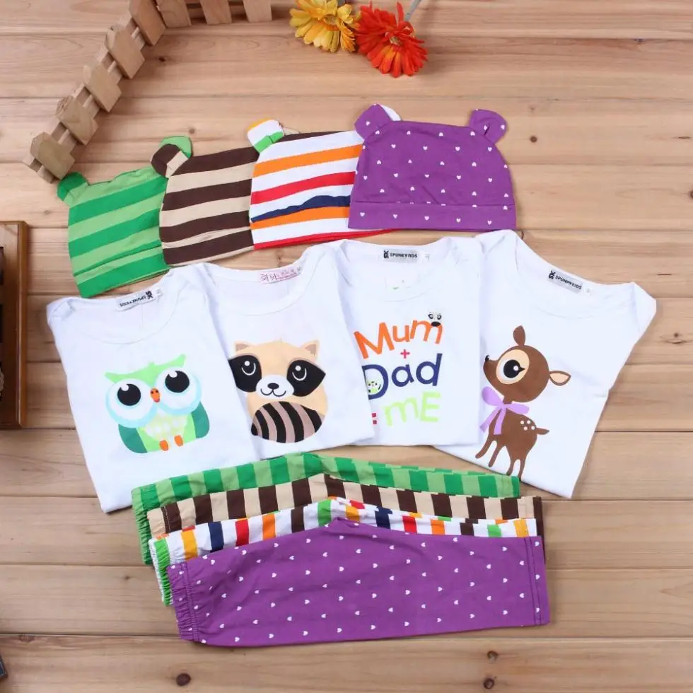 Детские комбинезоны с длинными рукавами; хлопковая одежда для новорожденных с рисунком животных; комбинезон+ шапка+ штаны; комплект одежды из 3 предметов