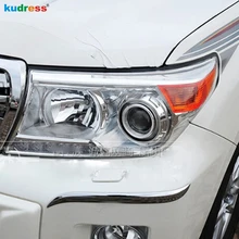 Для Toyota Land Cruiser LC200 FJ200 2013 хромированный передний угловой противотуманный светильник бампер защитная накладка рамка