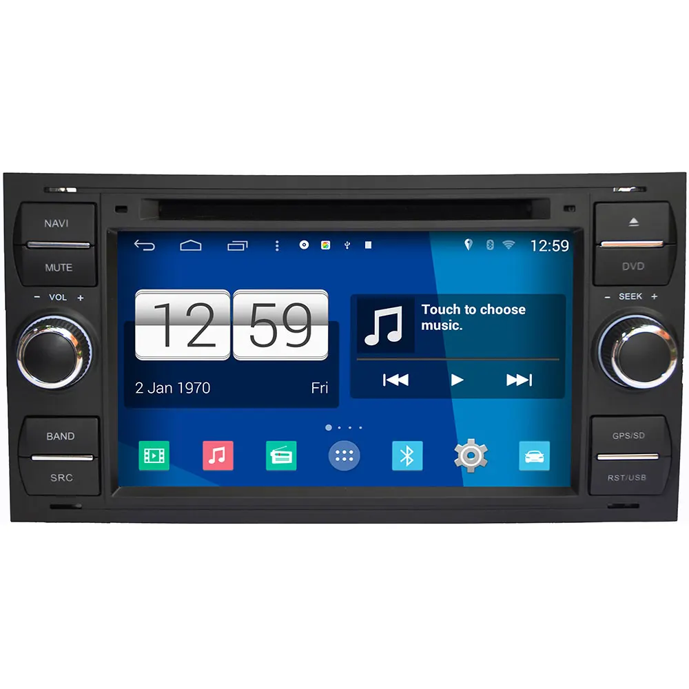 Android 4.4.4 для Ford Fiesta Transit Galaxy Fusion Mondeo стерео Радио DVD GPS навигации Мультимедиа Авто