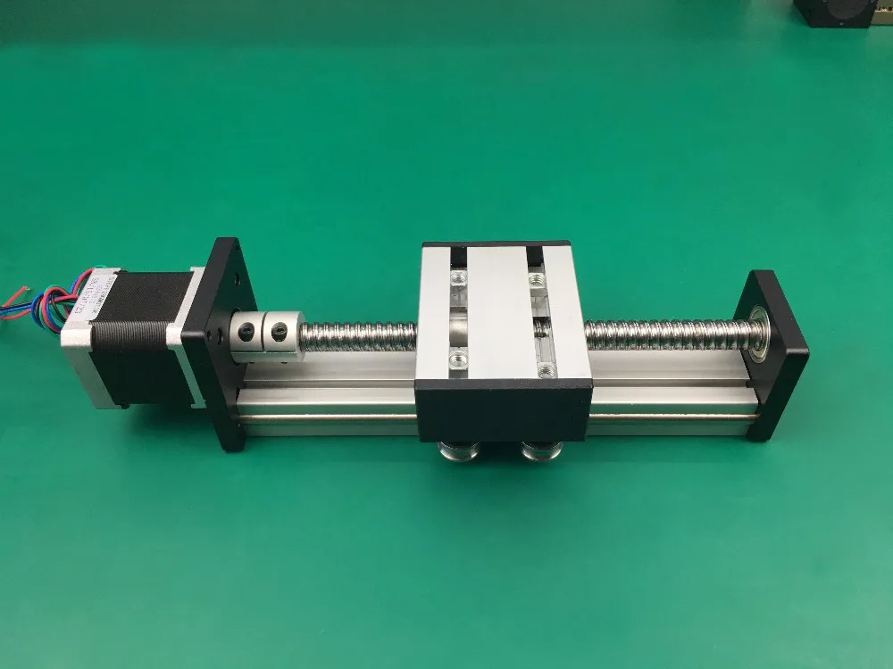 

C7 Ballscrew 1204 1605 1610 Effective travel 300mm Linear Guide+Nema23 Stepper Motor CNC Stage Linear Motion slide