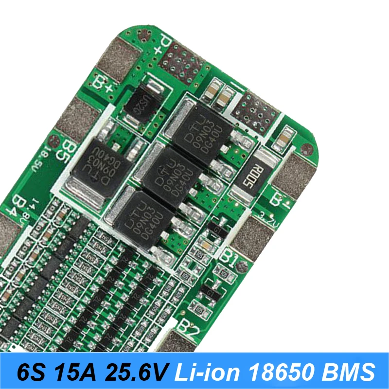 6S 15A литий ионная аккумуляторная отвертка 18650 защитная плата 21 6 в 25 2 схема защиты