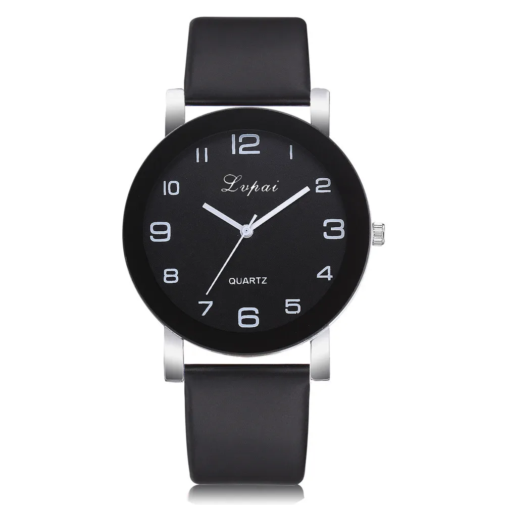 

Lvpai Women's Leather Watch Simple Digital Scale Black Alloy Dial Fashion Wrist Watch Gift 2019 horloges vrouwen reloj mujer#070