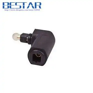 

Toslink 90 Degree Digital Optical Audio Cable Adapter Male to Female Right Angle For PC TV DVD Stereo Optical Cable