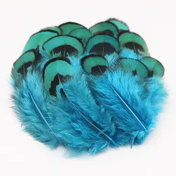 

30pcs 6.5-8cm Beautiful Chicken Feather Pheasant Feather costumes dance party wedding Diy hat Decorative materials YM-5