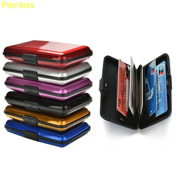 

Peerless candy color Large Capacity Senior Metal Note card holder, Card package Business Note Holder