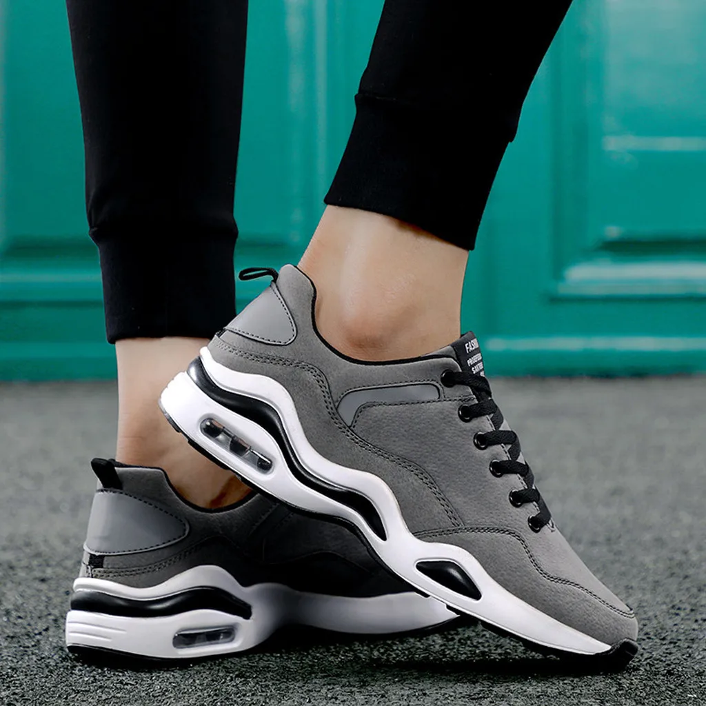 

men shoes 2019 spring summer Men's Wild Mesh Sneakers Shoes Fashion Platform comfortable Non-Slip Lightweight Work Shoes