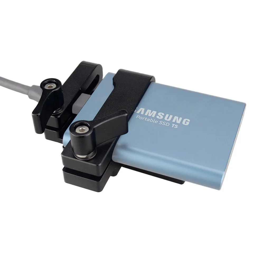  MAGICRIG Halterung für Samsung T5 SSD Karte Clamp mit USB-C Kabel Clamp Kompatibel Mit MAGICRIG Kam