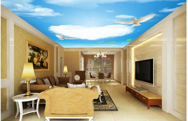 Benutzerdefinierte 3d fotowand papier Wolke blauen himmel dove decke ... Benutzerdefinierte 3d fotowand papier Wolke blauen himmel dove decke ...