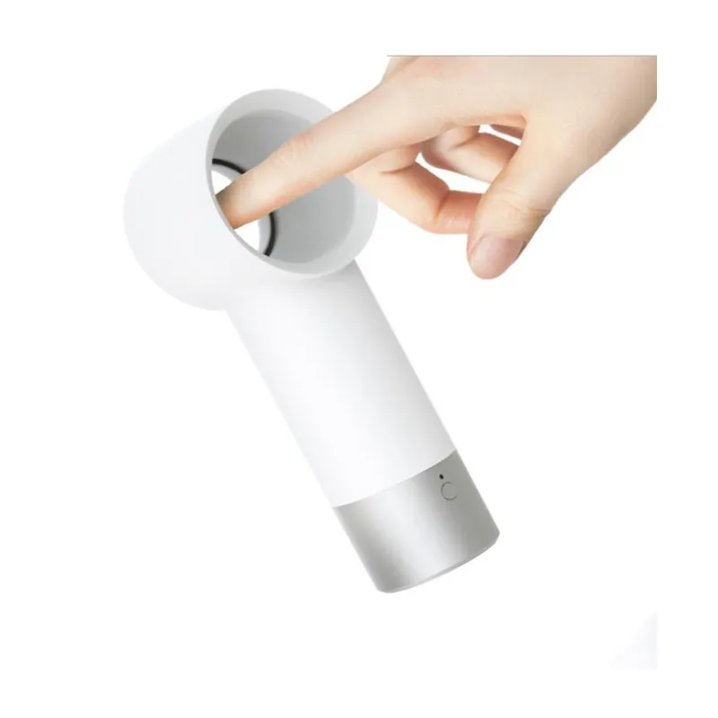 Kopen Xiaomi Gelukkig Leven R2 Handheld Bladeless Cooling Fan USB Mini Fan Bureau Elektrische Fans Oplaadbare Batterij voor Reizen Kantoor
