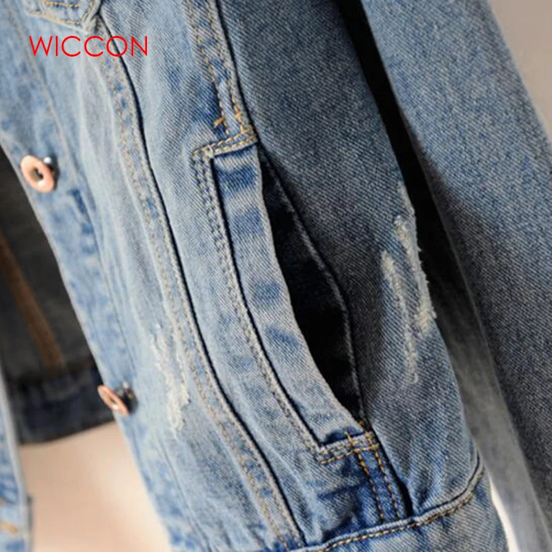 low cost  2020 Plus Size 5XL Denim Jacket Women Boyfriend Jean Coat Streetwear Vintage Autumn Basic Outerwear