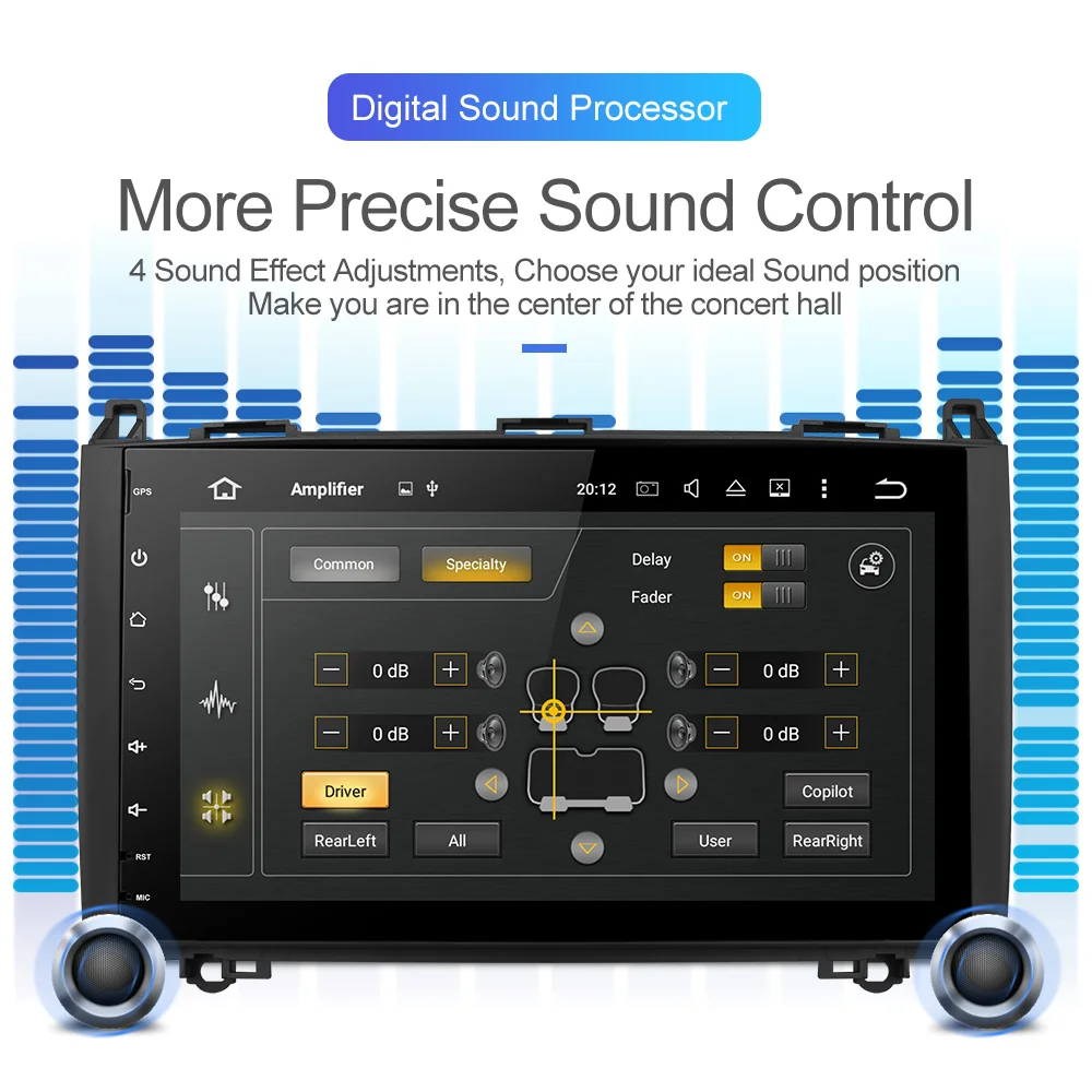 Excellent Isudar 1 Din Android 9 Auto Radio For Mercedes/Benz/Sprinter/W169/B200/B-class Car Multimedia Player GPS RAM 4GB ROM 64G DVR DSP 4