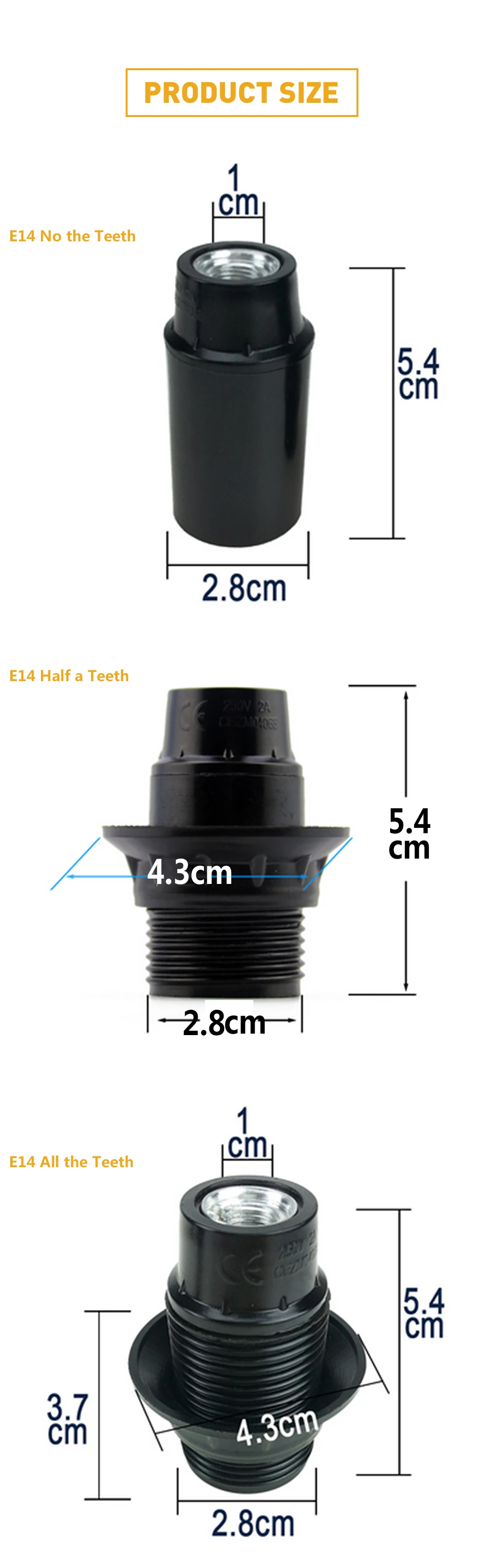 ASCELINA цоколь лампы E14/E27 бакелитовый патрон Эдисона, подвесной светильник, винтажный промышленный светильник