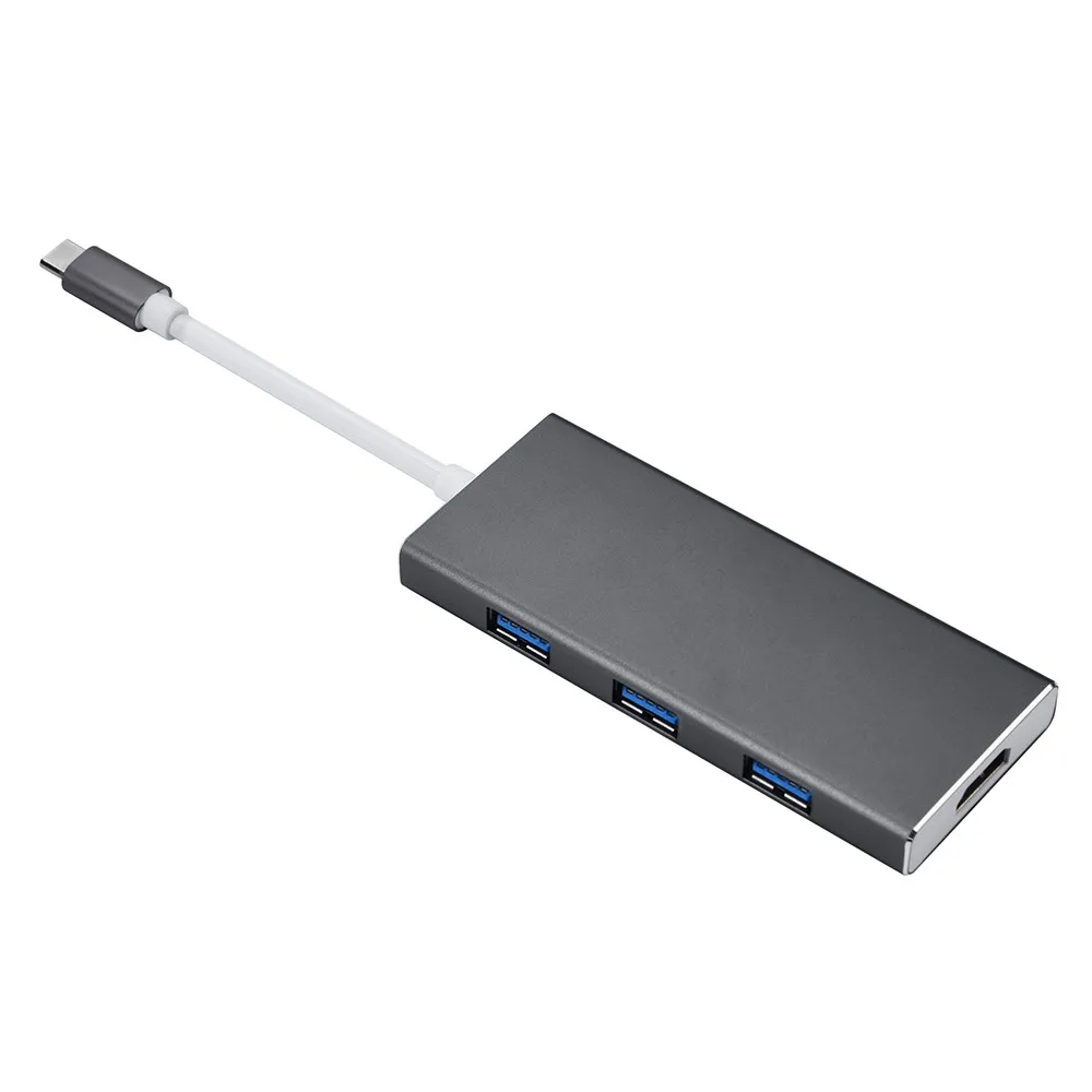 CARPRIE usb хаб Зарядное устройство Usb C концентратор Type адаптер 7 в 1 USB док станция с 4K