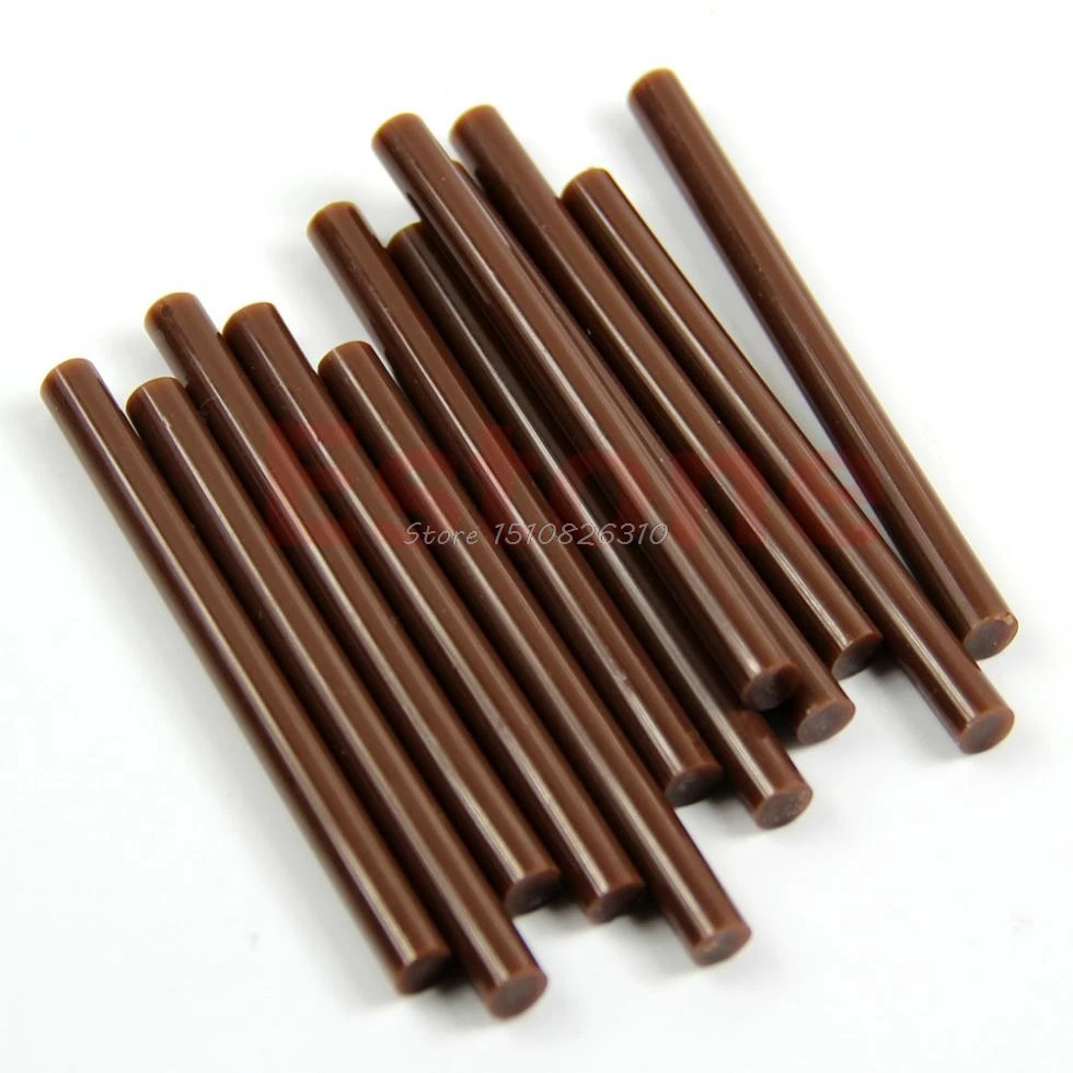 12Pcs Brown Keratin Human Hair Extensions Glue Stick Beauty Accessory Selling #E207Y# Hot Sale