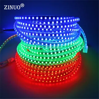 

220V Led Strip 2835 120Leds/M IP65 Waterproof With EU Power Adapter Flexible LED Tape Ribbon Outdoor 1M 2M 5M 10M 15M 20M