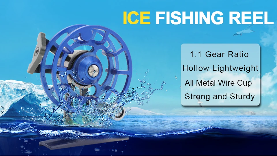 K8356 Full Metal Ultra-light Former Ice Fishing Reels Gear Ratio 11 Right Hand Fly Fishing Reel CNC Machined Aluminum 5 Colors (7)