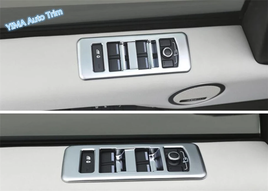 

Lapetus Auto Styling Inner Door Armrest Window Lift Button Protection Cover Trim For Land Rover L462 Discovery 5 2017 2018 2019