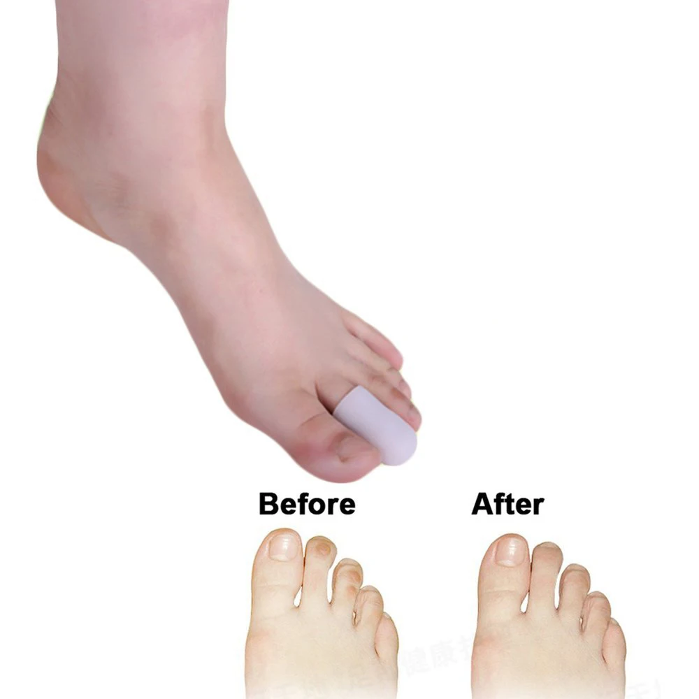 10Pcs Gel Tube Bandage Finger & Toe Protectors Foot Feet Pain Relief