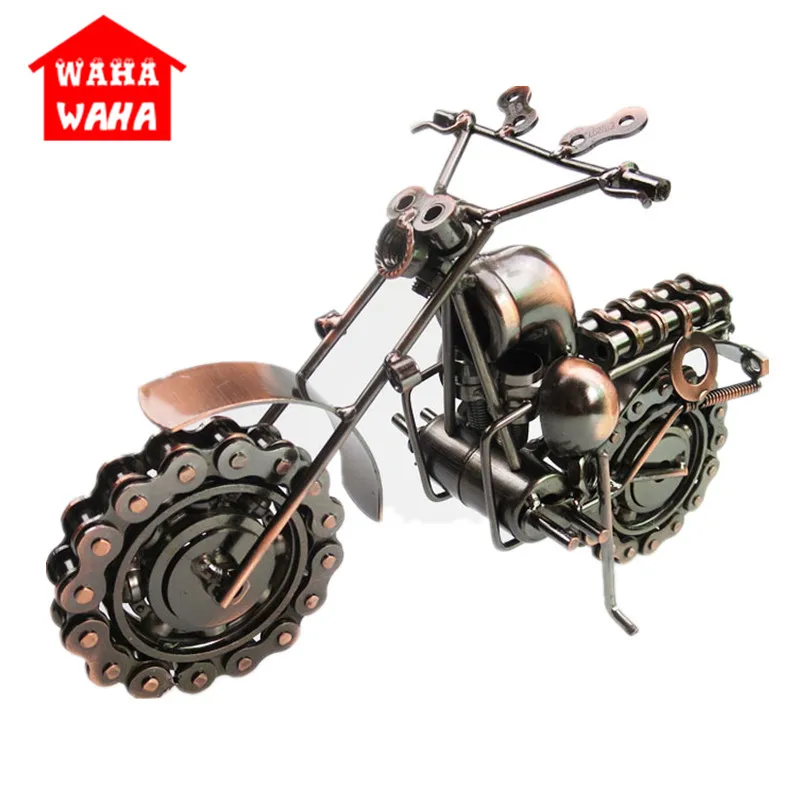 

Modern Style Oversized Iron Motorcycle Harley Model Metal Iron Motorcycle Models Handicrafts Home Desk Decor Boyfriend Kids Gift