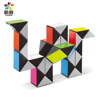 

YUXIN 3D Colorful Modeling Magic Ruler 36 Segments Snake Twist Cube Puzzle Educational Kid Toy for Children