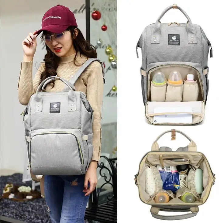 Waterproof Baby Bag Travel Backpack Women Maternity Nursing Bag for