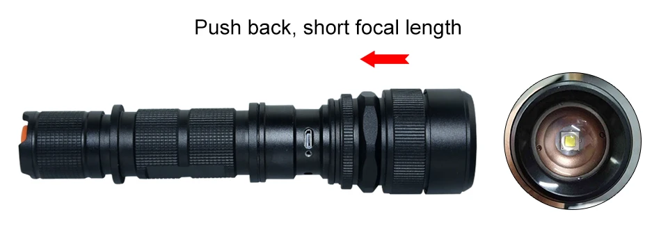 _08Powerful LED Flashlight Torch Flash Light Bike Pocket LED Zoomable Lamp For Hunting