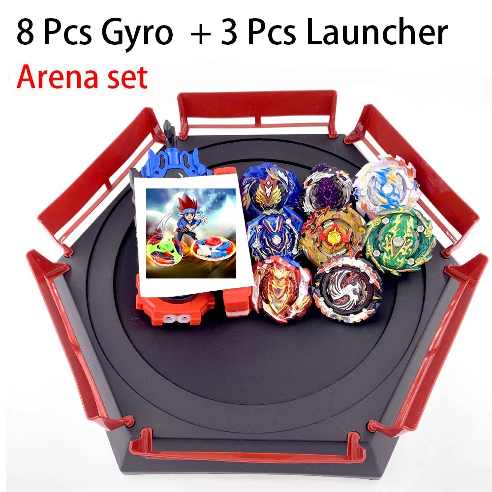 Все топы набор пусковых устройств Beyblade GT God Bey blade blades Burst высокая производительность Battling Top Toys для детей Bables Bayblade - Цвет: 20-ZDP-11PCS