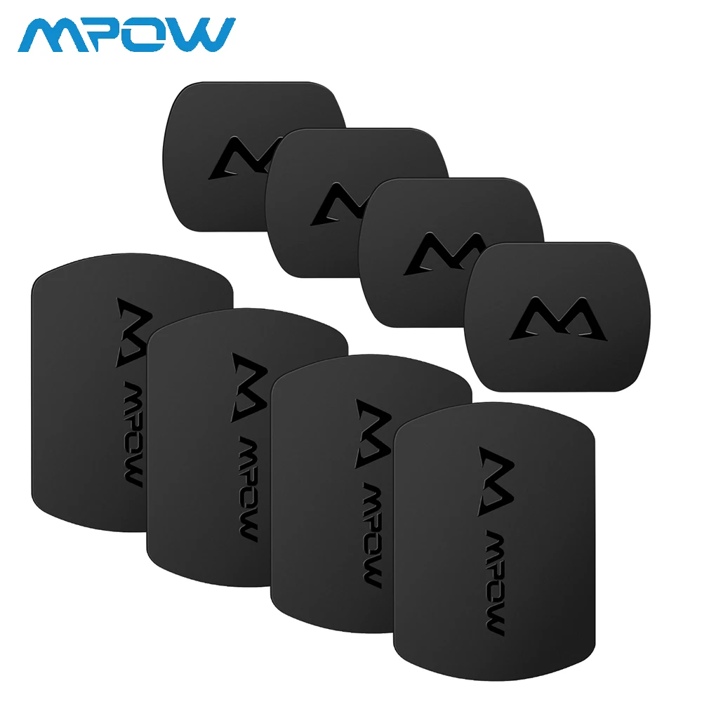 

Mpow 4/8packs Mount Metal Plate Universal Replacement Mount Metal Plate Kit with 3M Adhesive for Magnetic Car Phone Holder Mount