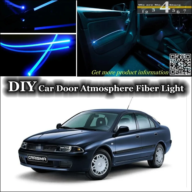 

For Mitsubishi Carisma interior Ambient Light Tuning Atmosphere Fiber Optic Band Lights Inside Door Panel illumination Tuning