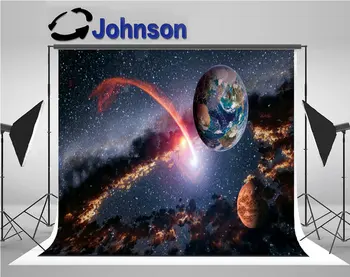 

outer space planet earth mars meteorite comet asteroid astrology solar backdrop Vinyl cloth Computer print wall background