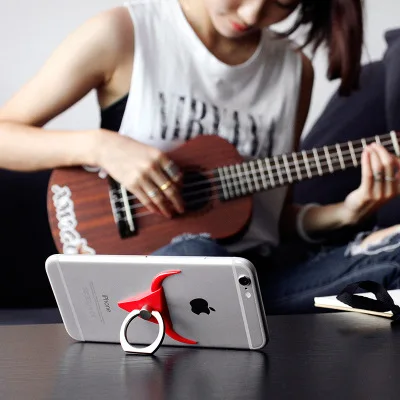 CHEERYMOON Bull Lazy Metal Universal Mobile Phone Tablet Paste Clip Stent IRE Holder Ring Finger Grip Stand For iPhone Samsung CHEERYMOON Bull Lazy Metal Universal Mobile Phone Tablet Paste Clip Stent IRE Holder Ring Finger Grip Stand For iPhone Samsung
