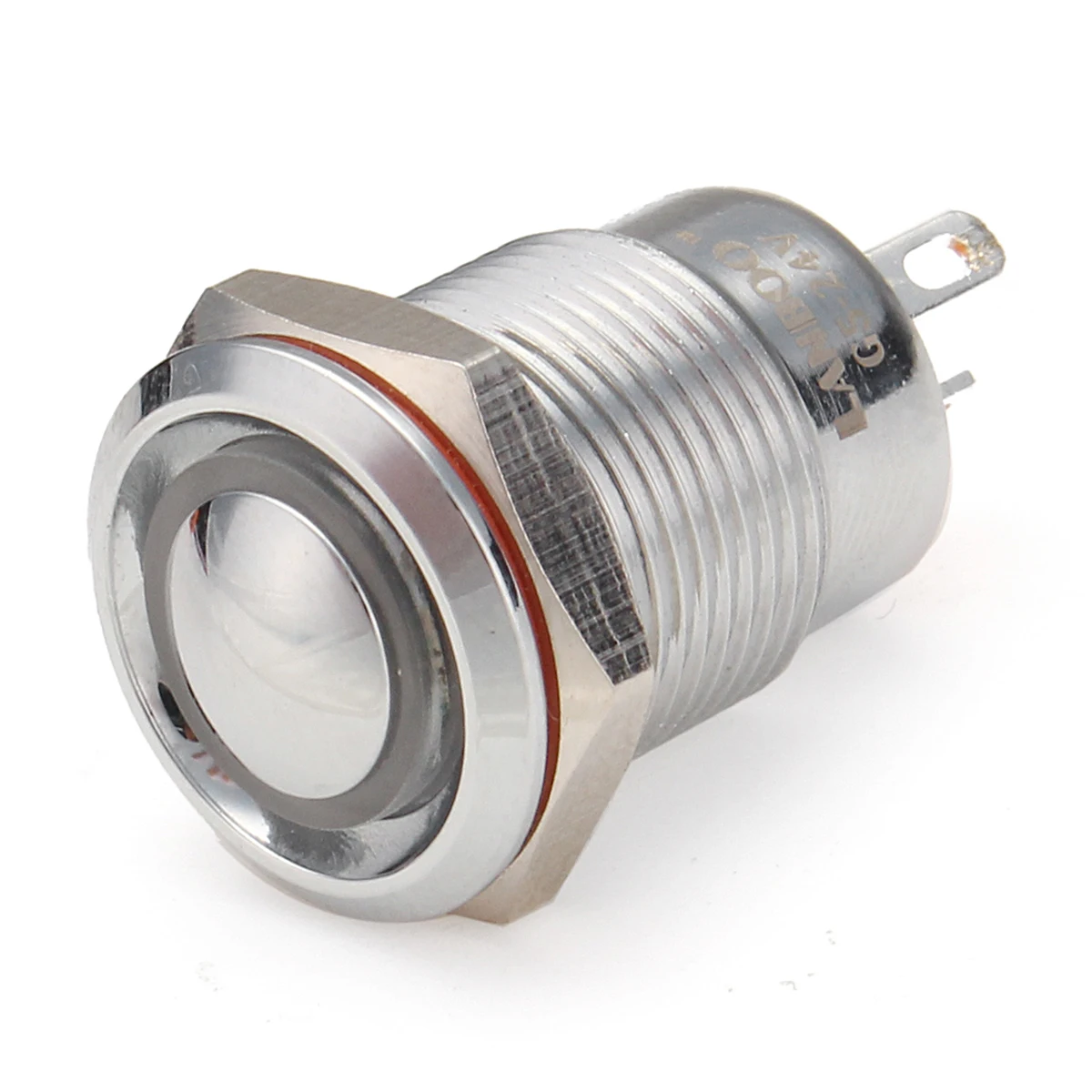 12 V-24 V 4Pin с бистабильным самоблокирующимся переключателем 12 мм металлический вкл/выкл светодиодная Кнопка рычаг управления для мотоцикла переключатель Водонепроницаемый