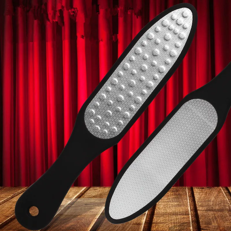 1pc Double Side Stainless Steel Foot Rasp Callus Dead Skin Remover
