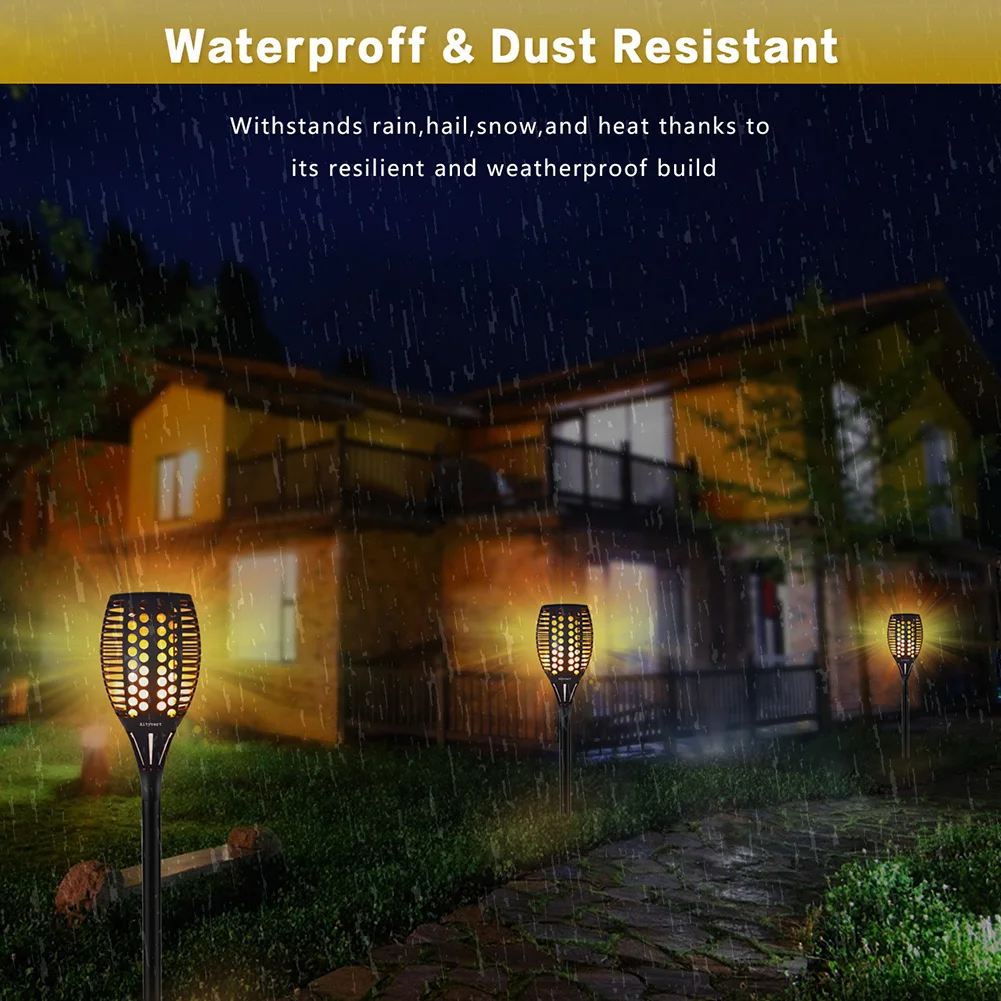 Lâmpada de Chama Iluminação da Tocha Ip65 à Prova Luz do Gramado Solar Cintilação Dwaterproof Água Jardim Decoração Paisagem Lâmpada Caminho Luz Spotlight Led Mod. 130192 20 luz do gramado lâmpada caminho iluminação da tocha luz spotlight