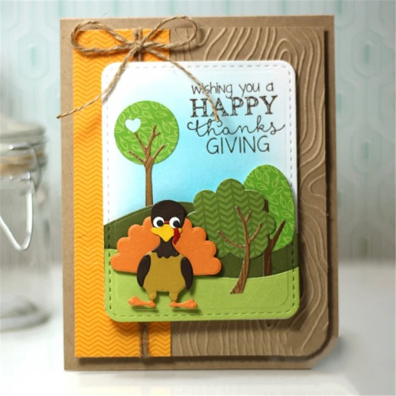 

YaMinSanNiO Scene Dies Scrapbooking Metal Cutting New Dies for 2019 Scene Trees Die Cuts for Card Making Craft Dies Embossing