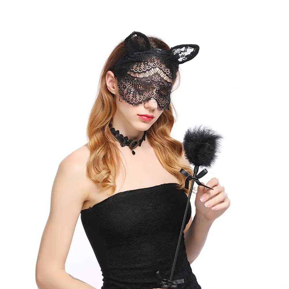 Women Girl Lace Cat Ears Headband Hen Night Party Fancy Dress Costume Headwear 