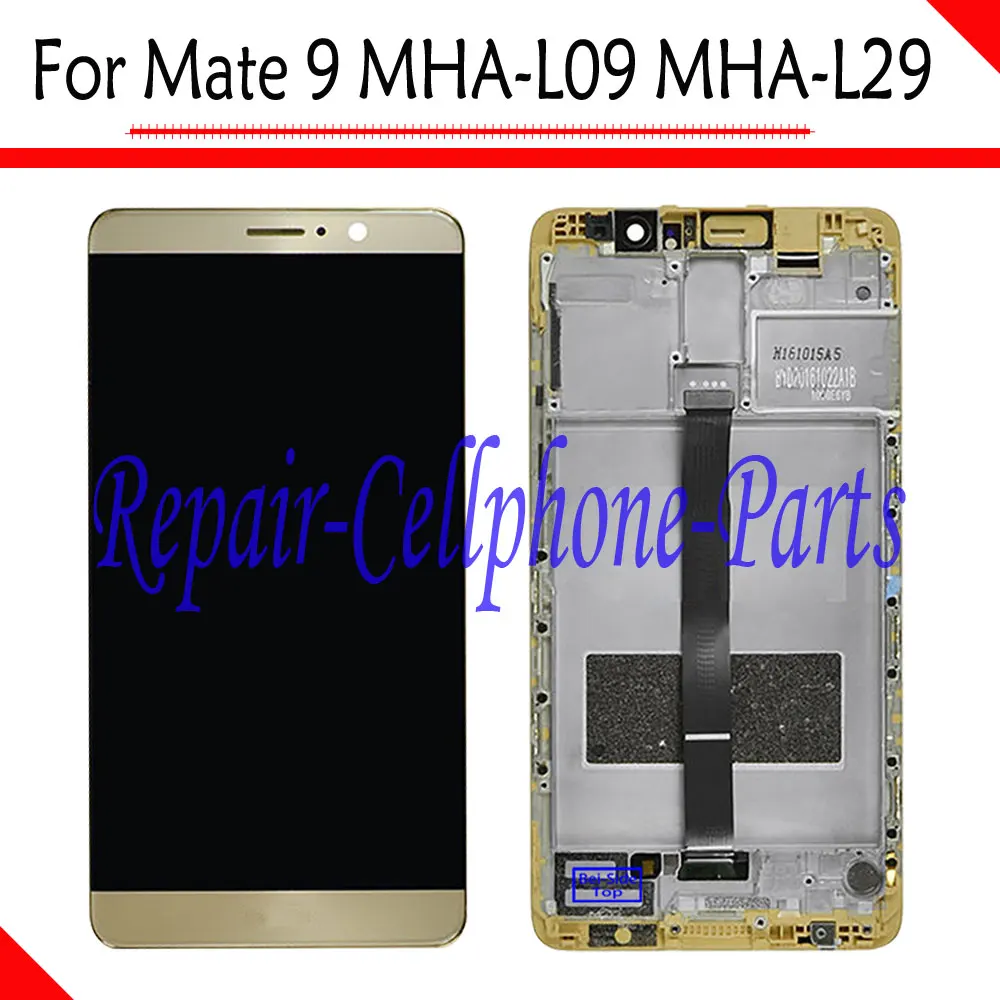

Gold New Full LCD DIsplay + Touch Screen Digitizer + Frame Cover Assembly For Huawei Mate 9 MHA-L09 MHA-L29 Free Shipping