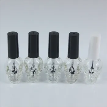 

1PCS 8ml-10ml Empty Nail Polish Bottles Transparent Nail Polish With A Lid Empty Cosmetic Containers Glass