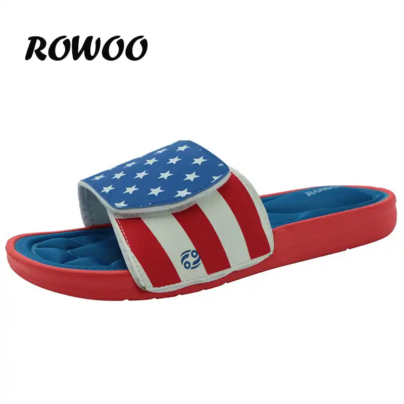 mens memory foam slide sandals