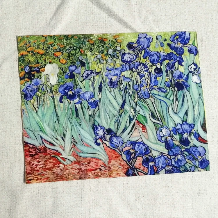 Ван Гог картина маслом ручной работы ткань DIY Пэчворк/позиционирование ...